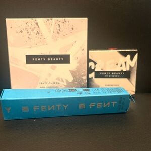 Fenty Beauty Cheeks Out Cream Blush Set with perfume